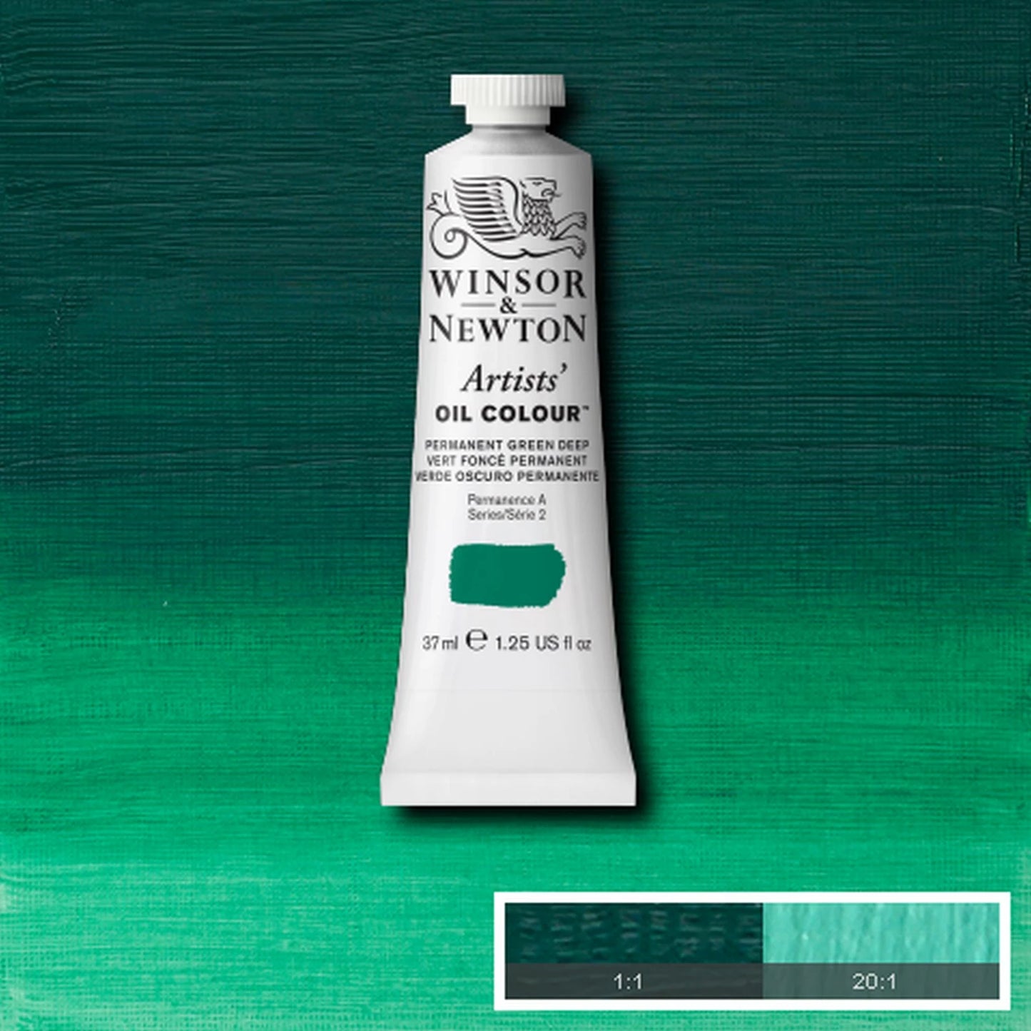 W&N ARTISTS' OIL PAINT TUBO DA 37ML PERMANENTE VERDE SCURO
