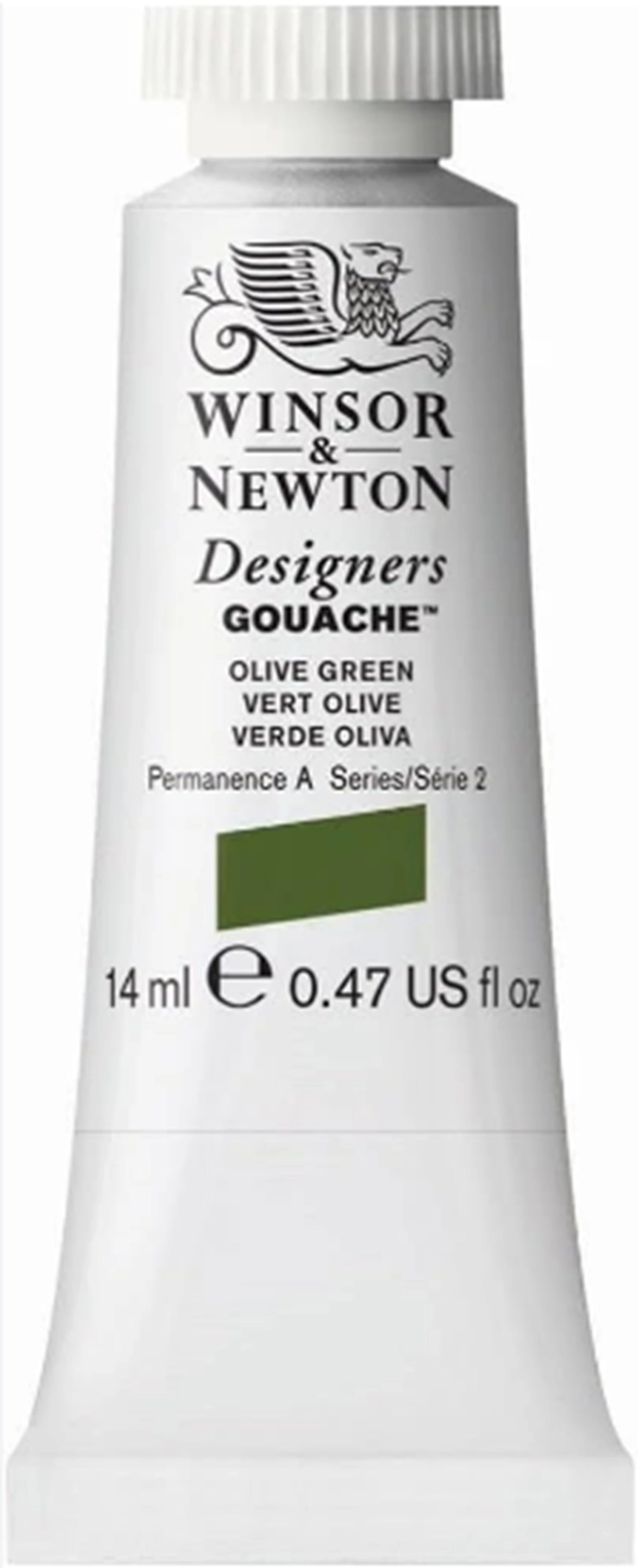 W&N DESIGNERS GOUACHE TUBO 14ML VERDE OLIVA