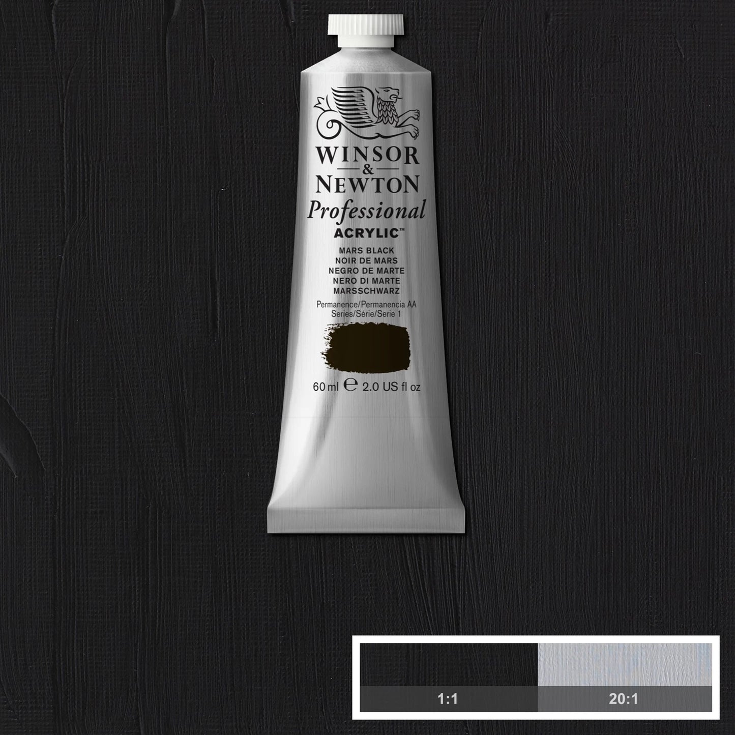 W&N PROF. VERNICE ACRILICA TUBO DA 60ML MARS BLACK
