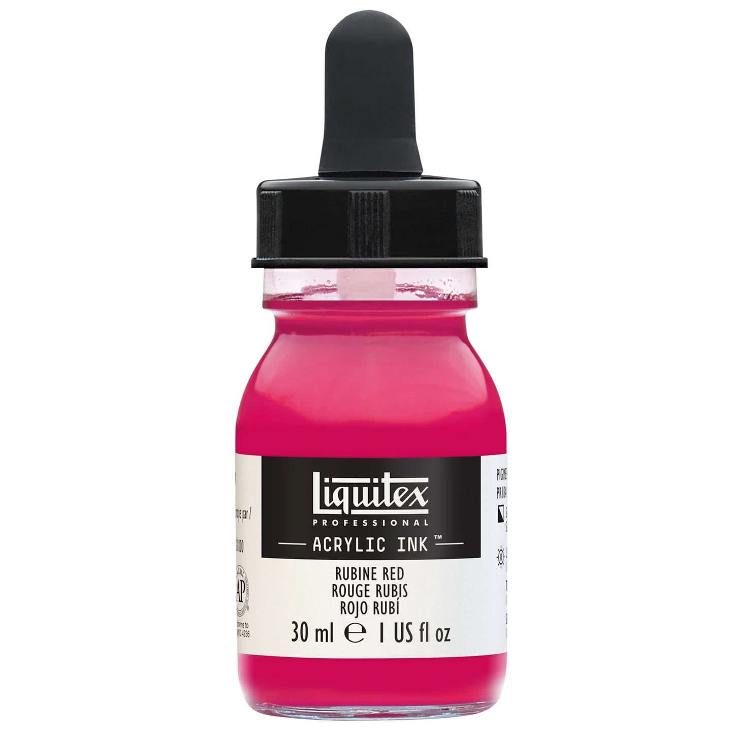 LQX PROF. INCHIOSTRO ACRILICO FLACONE DA 30 ML ROSSO RUBINO