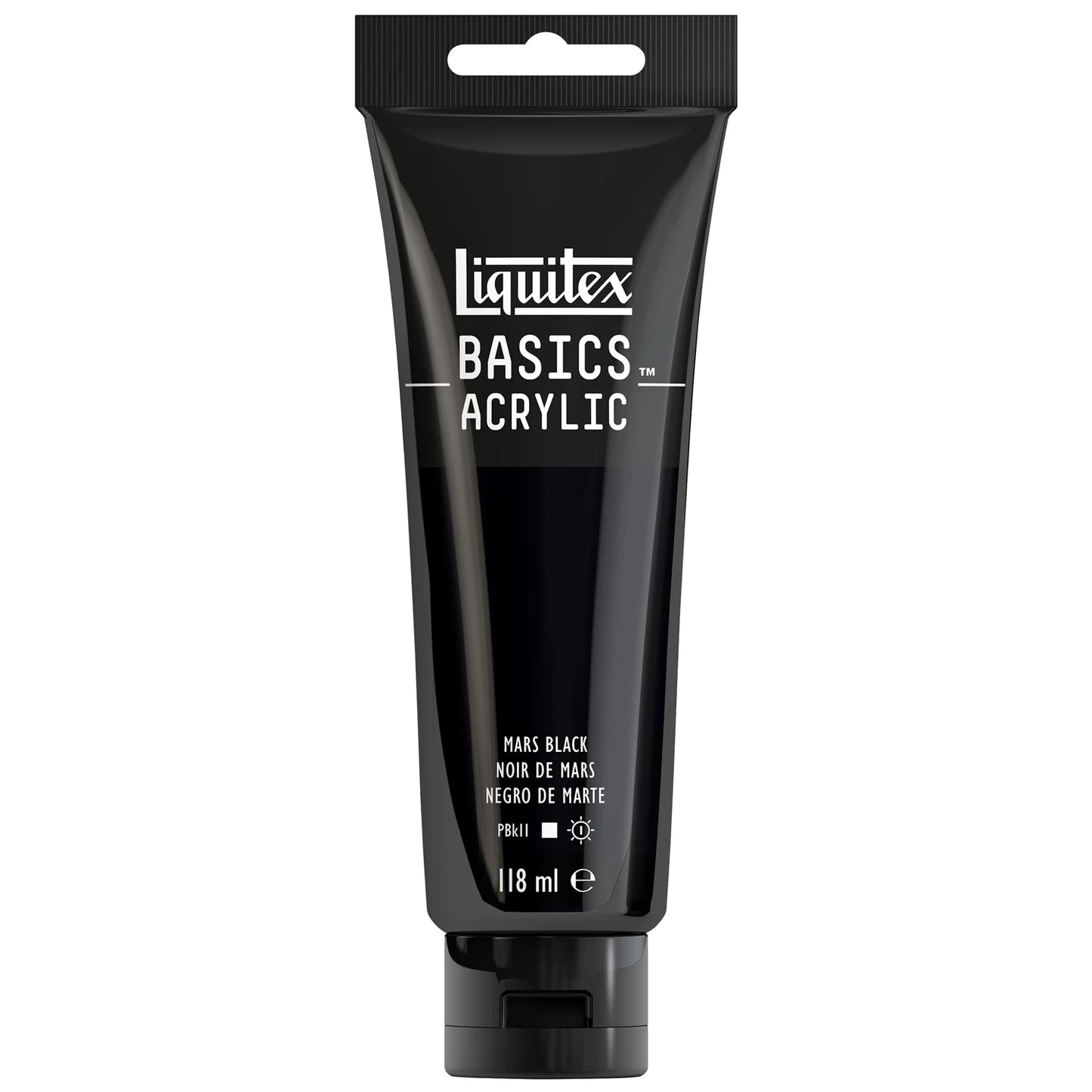 LQX BASICS COLORE ACRILICO TUBO DA 118 ML NERO MARTE