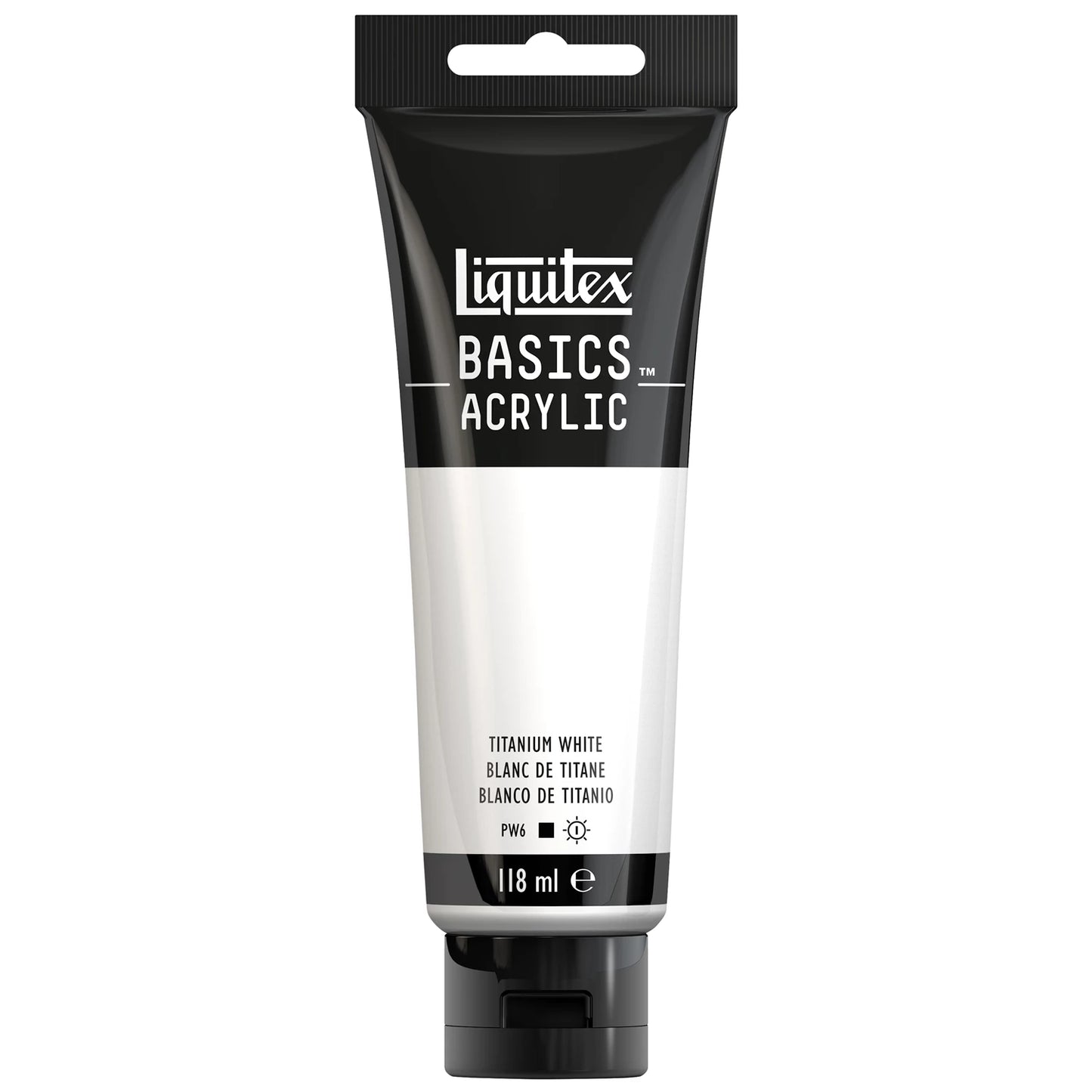 LQX BASICS COLORE ACRILICO TUBO 118ML BIANCO TITANIO
