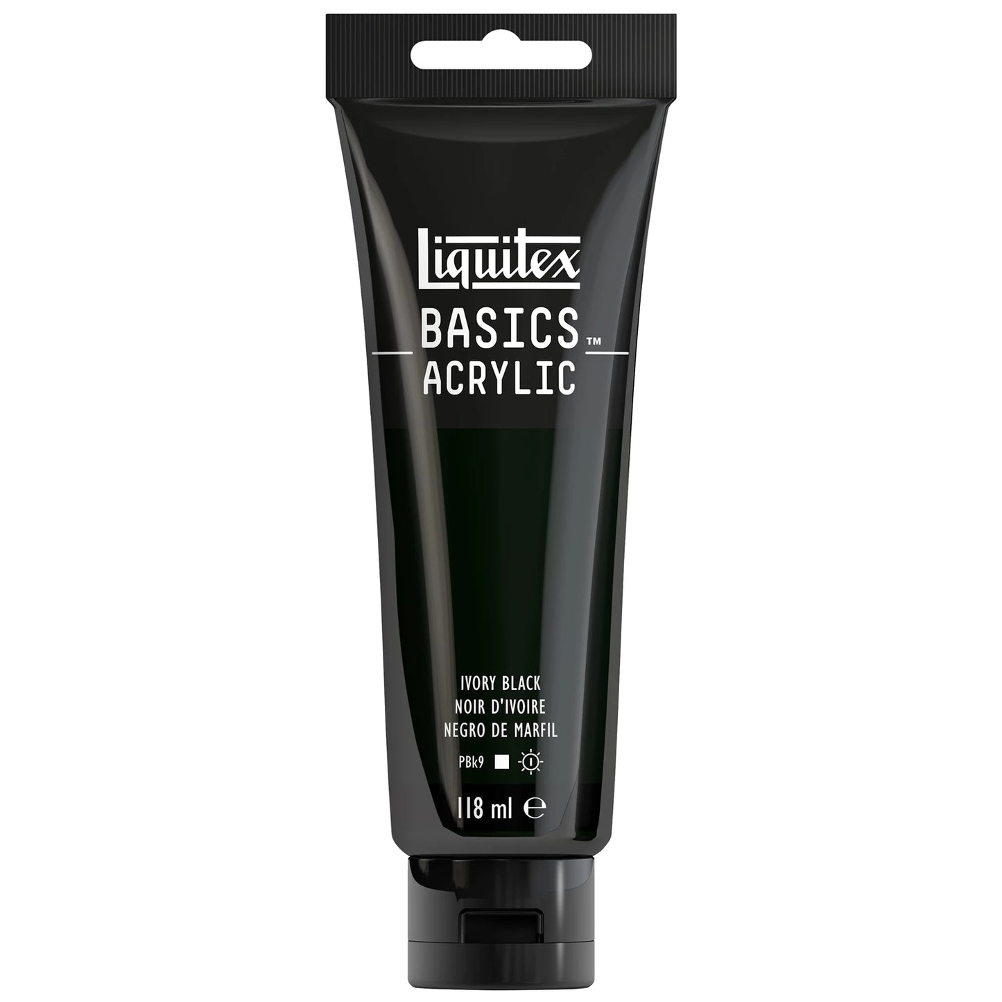 LQX BASICS COLORE ACRILICO TUBO 118ML NERO AVORIO