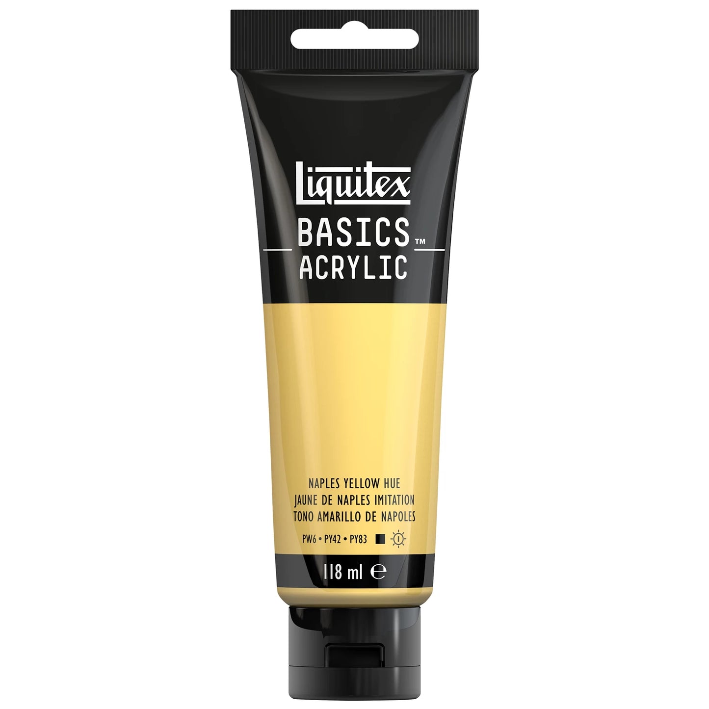 LQX BASICS COLORE ACRILICO TUBO 118ML COLORE GIALLO NAPOLI