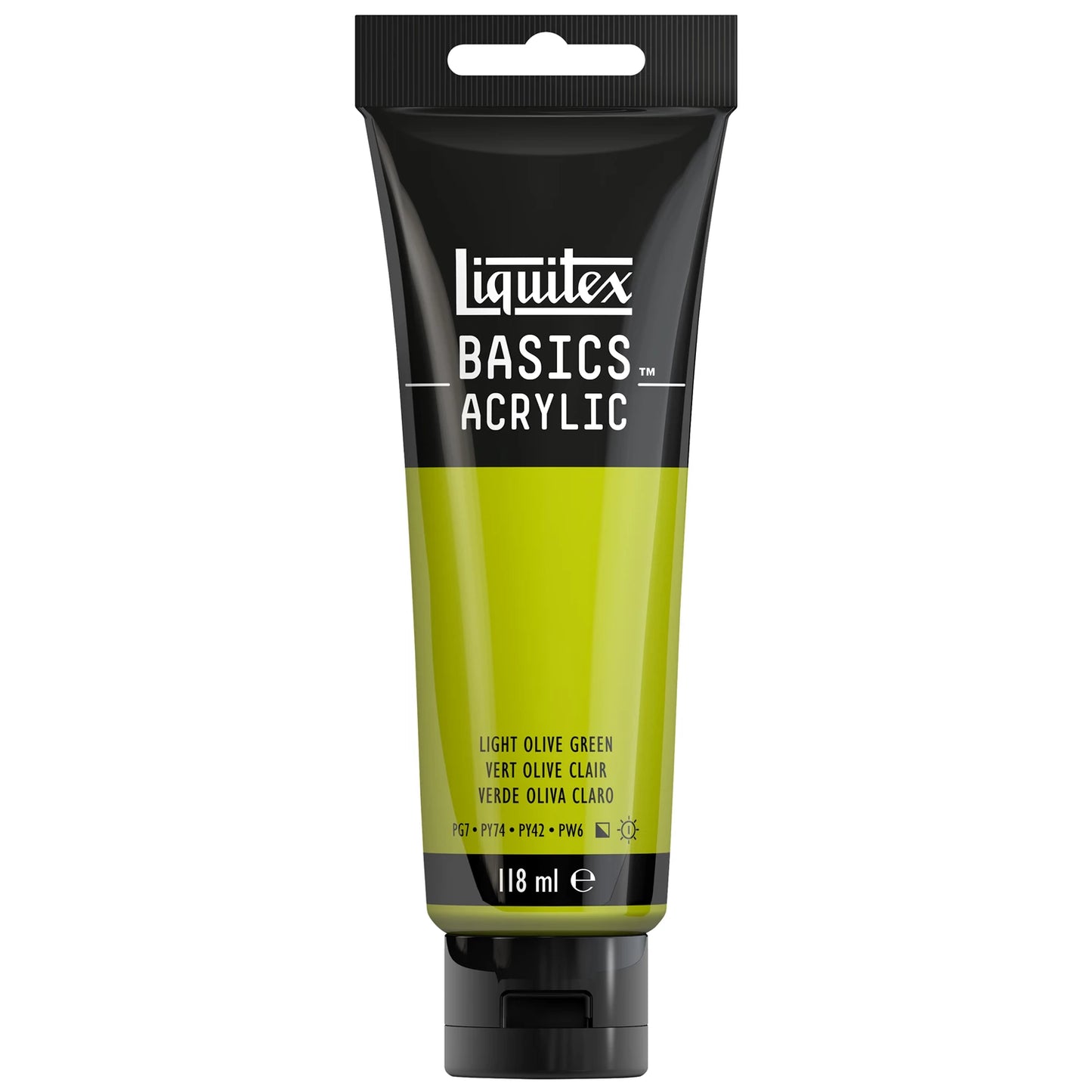 LQX BASICS COLORE ACRILICO TUBO 118ML VERDE OLIVA CHIARO