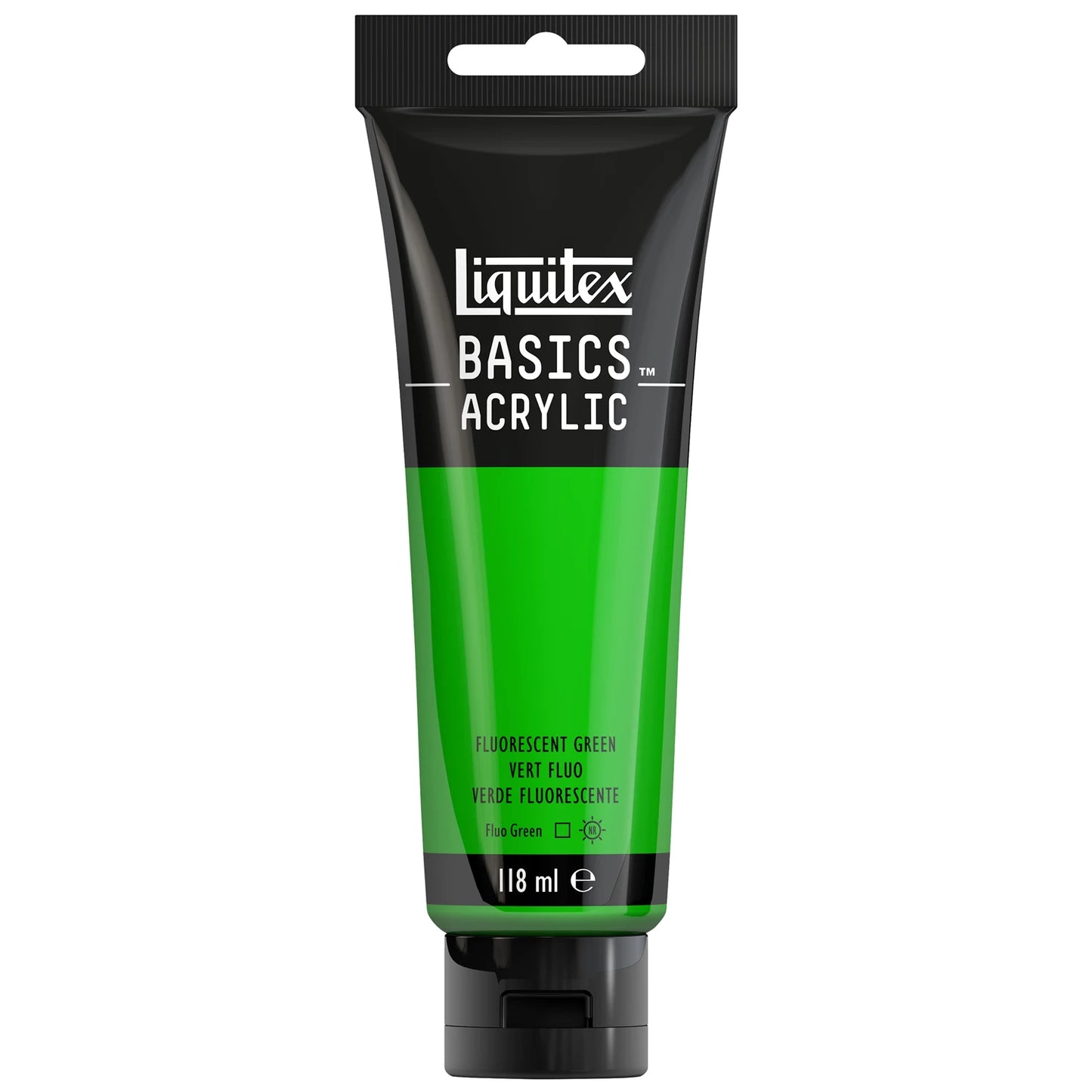 LQX BASICS COLORE ACRILICO TUBO 118ML VERDE FLUO