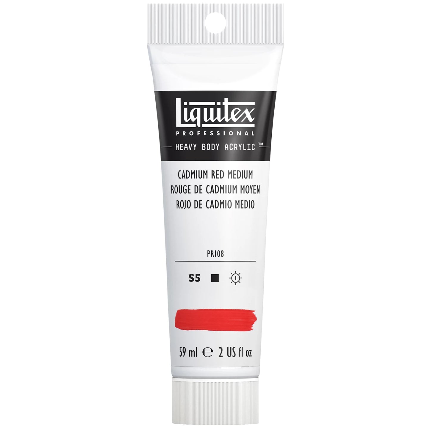 LQX PROF. VERNICE ACRILICA PESANTE TUBO DA 59 ML ROSSO CADMIO MEDIO