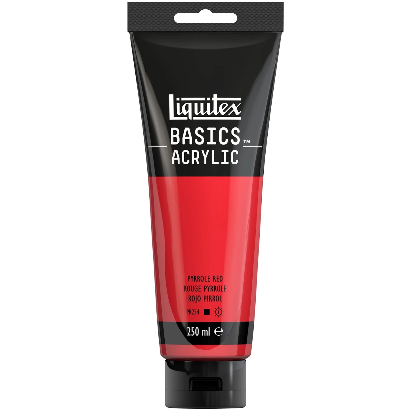 LQX BASICS COLORE ACRILICO TUBO DA 250ML ROSSO PYRROL