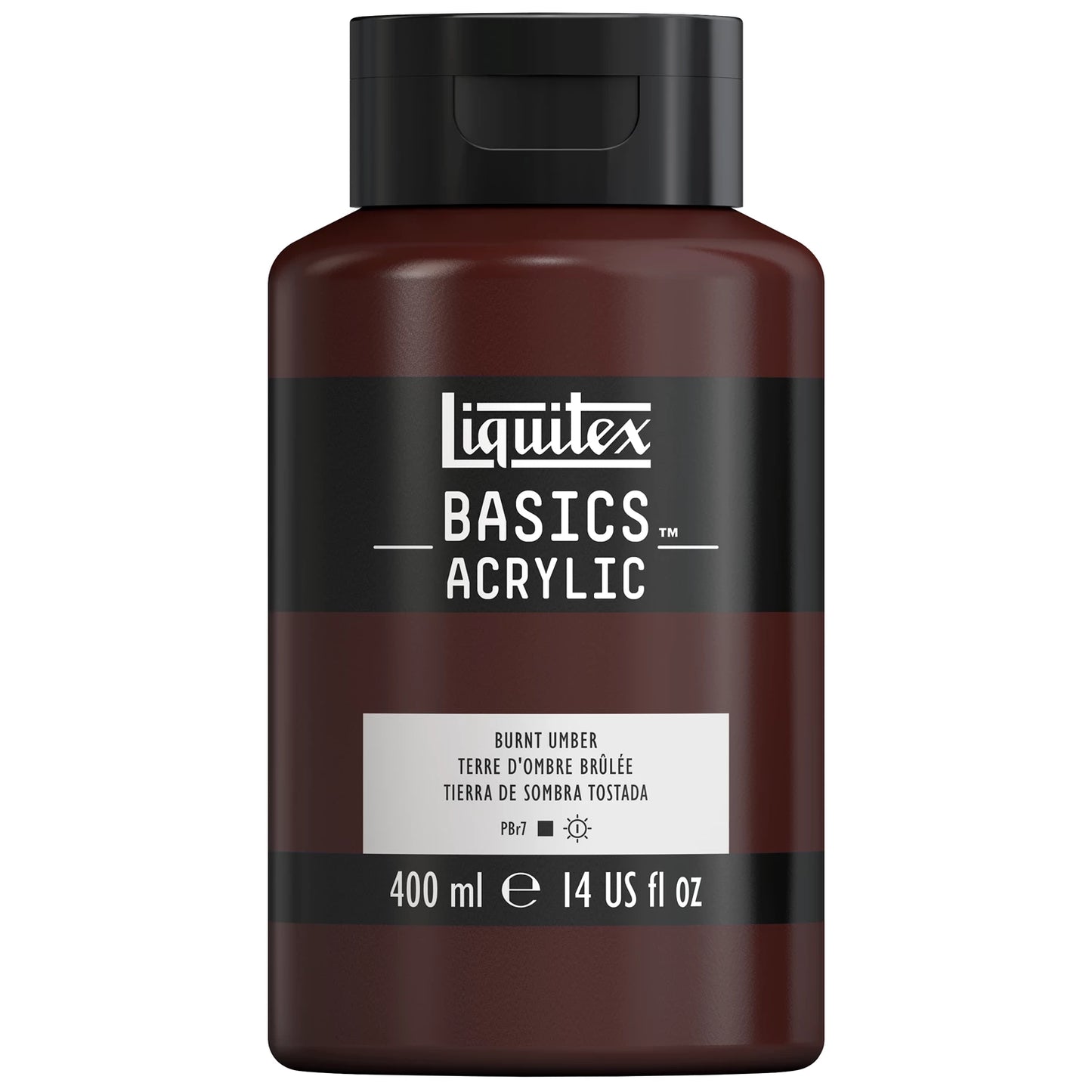 LQX BASICS COLORE ACRILICO FLACONE DA 400 ML TERRA D'OMBRA BRUCIATA