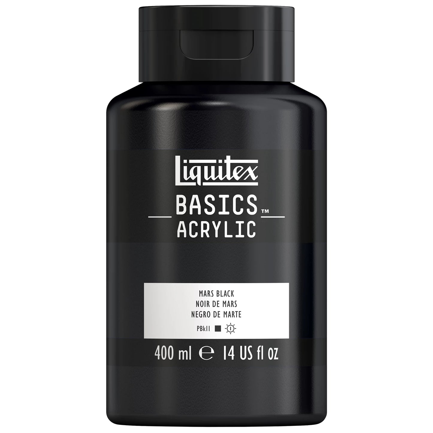 LQX BASICS COLORE ACRILICO FLACONE DA 400 ML NERO MARTE