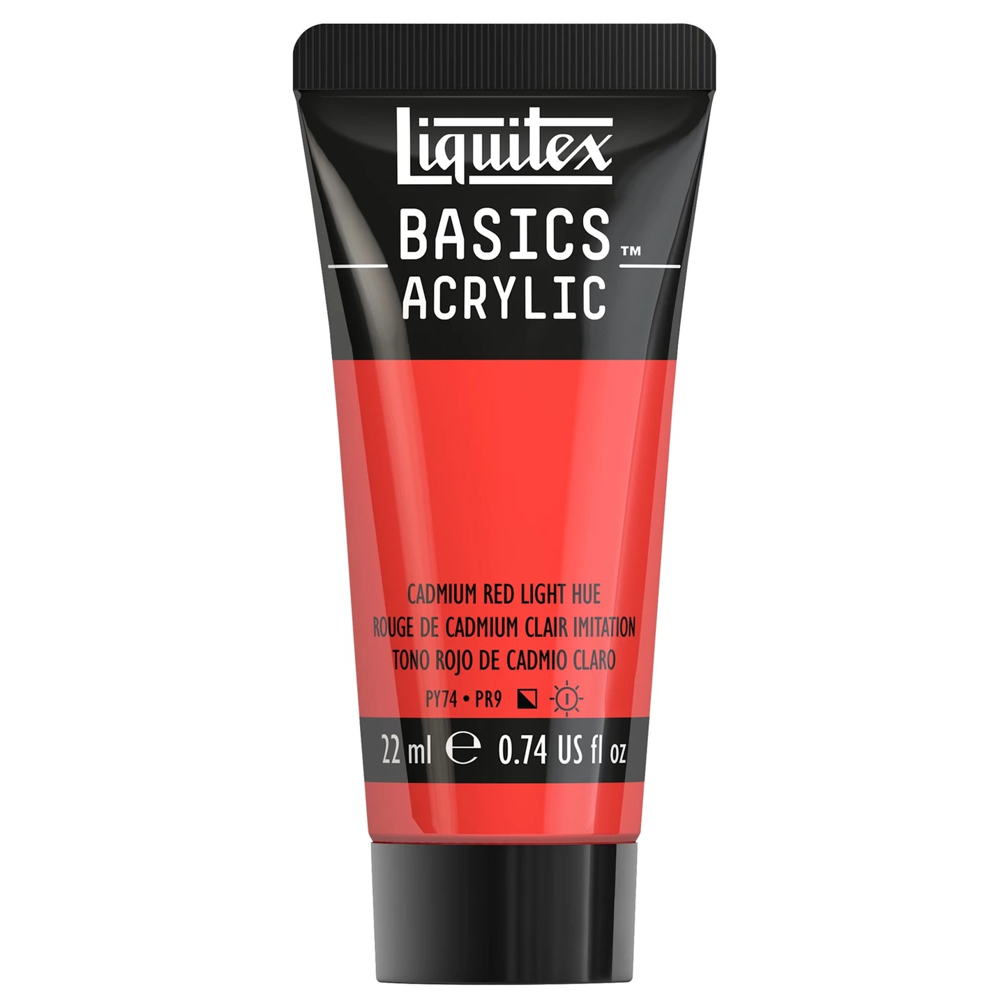 LQX BASICS COLORE ACRILICO TUBO DA 22 ML COLORE ROSSO CADMIO CHIARO