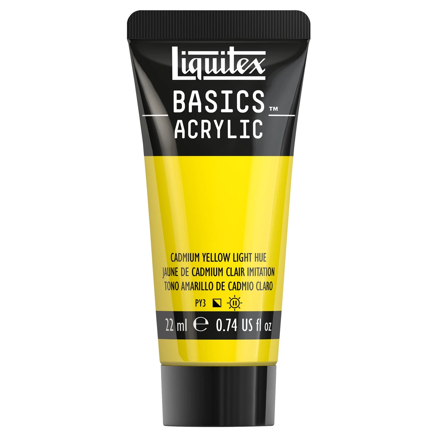 LQX BASICS COLORE ACRILICO TUBO DA 22 ML GIALLO CADMIO COLORE CHIARO