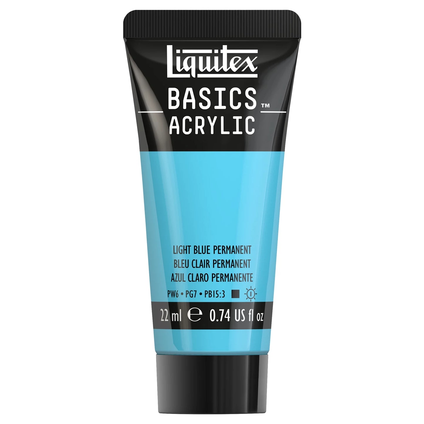 LQX BASICS COLORE ACRILICO TUBO 22ML AZZURRO CHIARO PERMANENTE