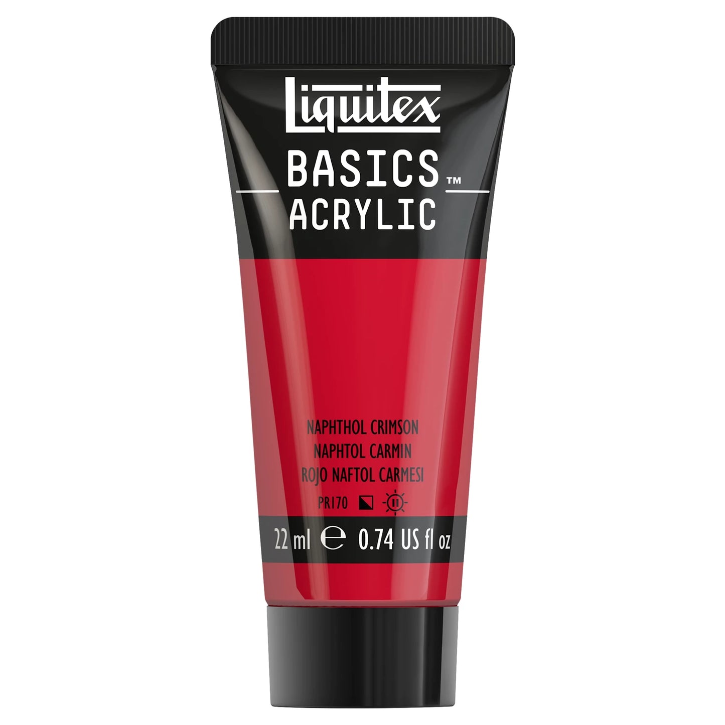 LQX BASICS COLORE ACRILICO TUBO DA 22 ML ROSSO NAFTO CARMINIO