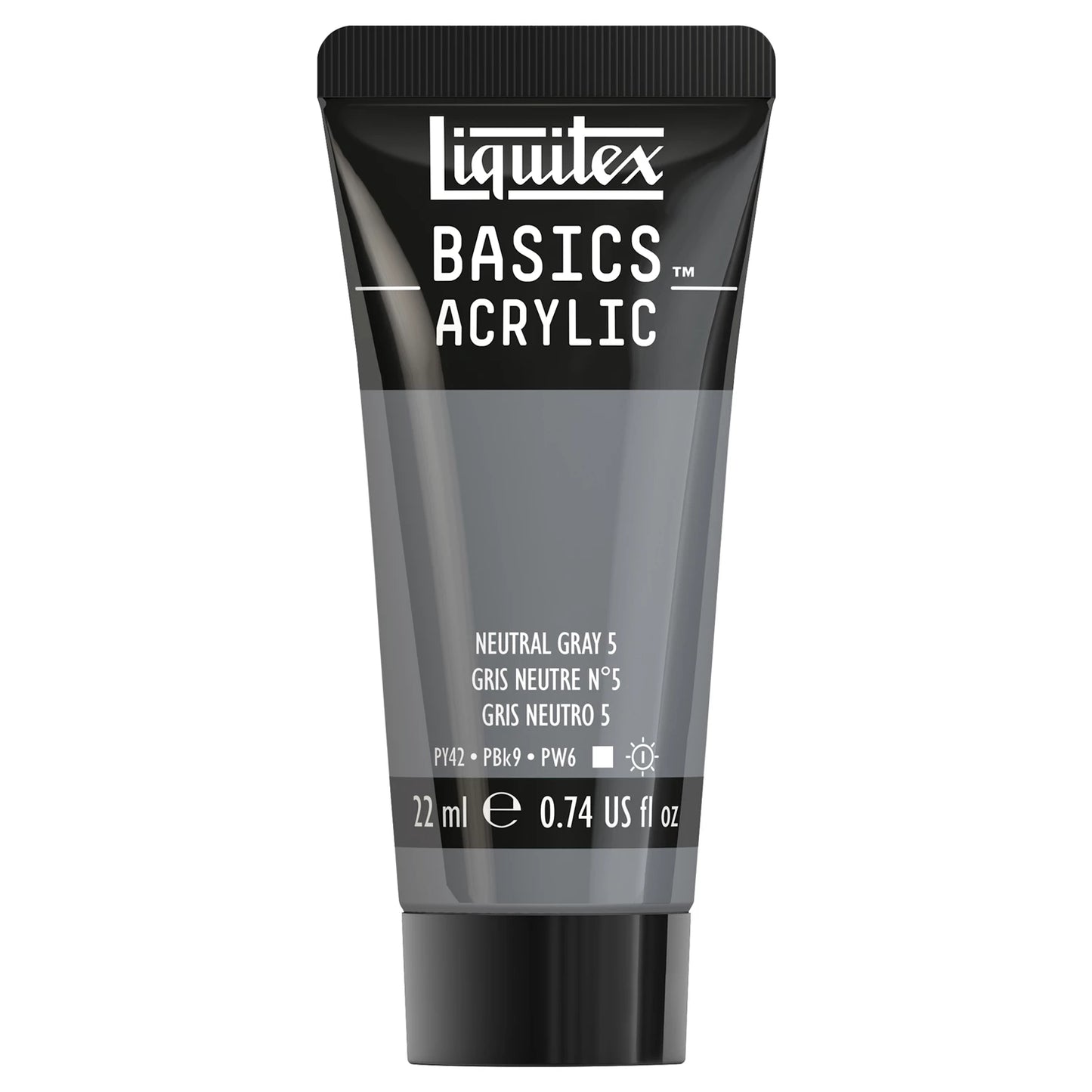 LQX BASICS COLORE ACRILICO TUBO 22ML GRIGIO NEUTRO N. 5