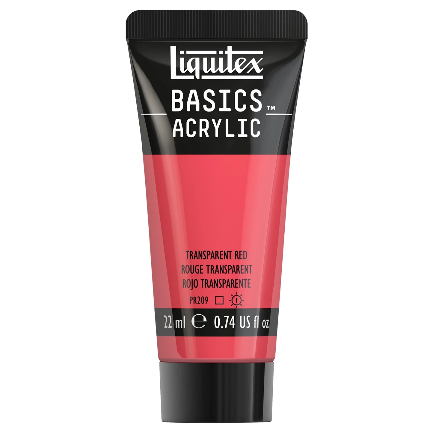 LQX BASICS COLORE ACRILICO TUBO 22ML ROSSO TRASPARENTE