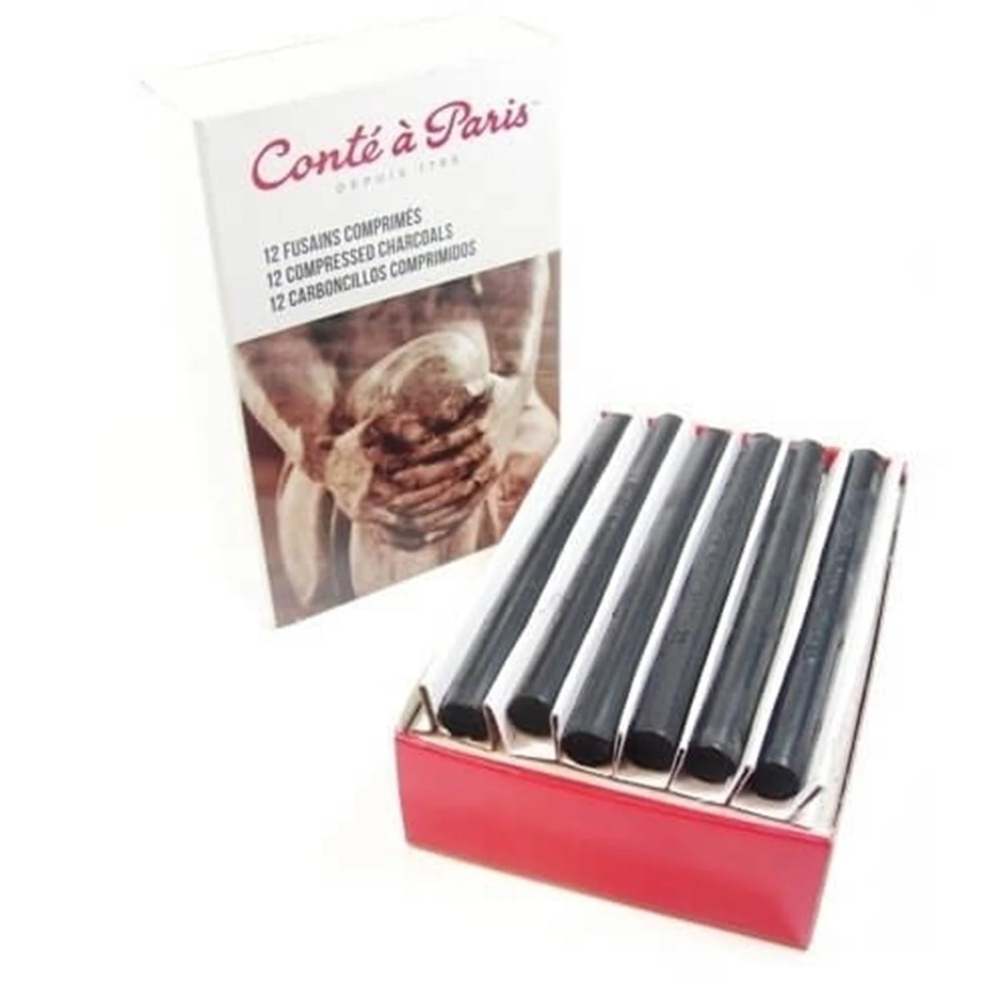 CONTE KOHLE-SET 12 GEPPRESSTE KOHLEN