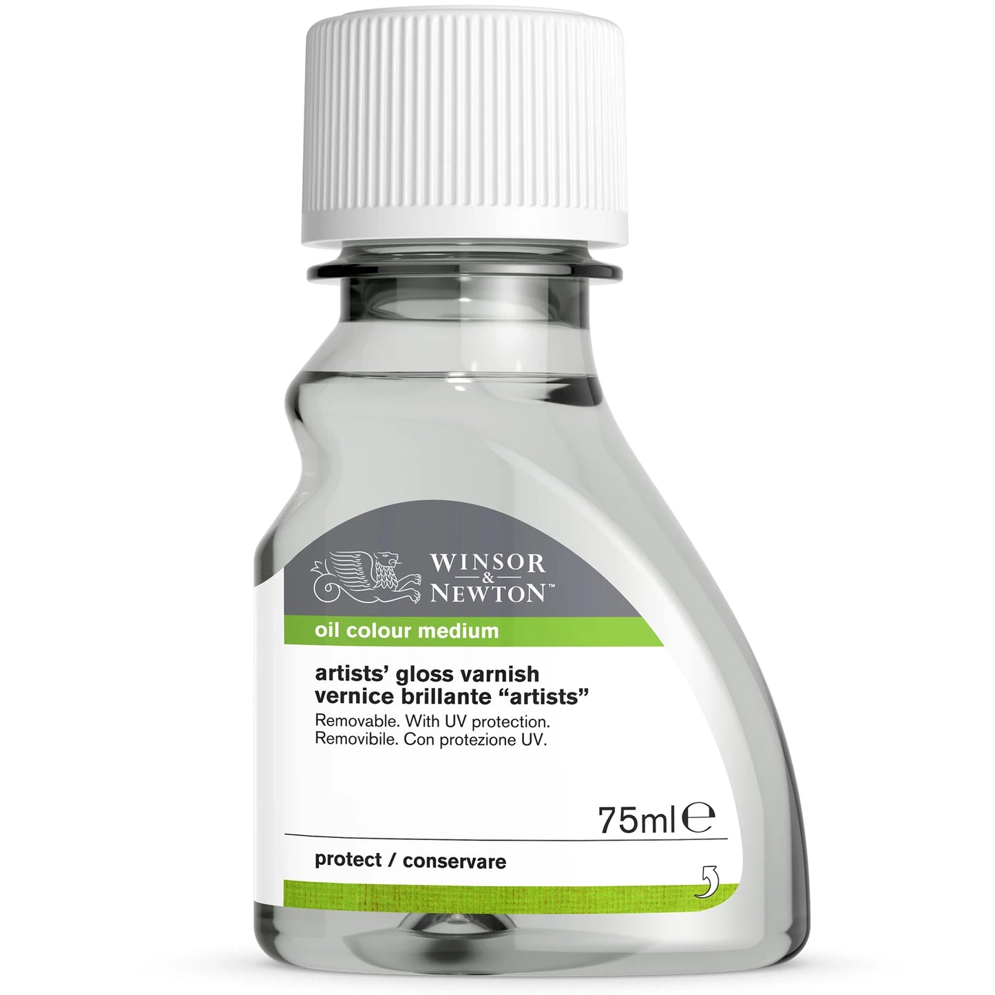 VERNIS BRILLANT POUR ARTISTES HUILE W&N, FLACON 75 ML