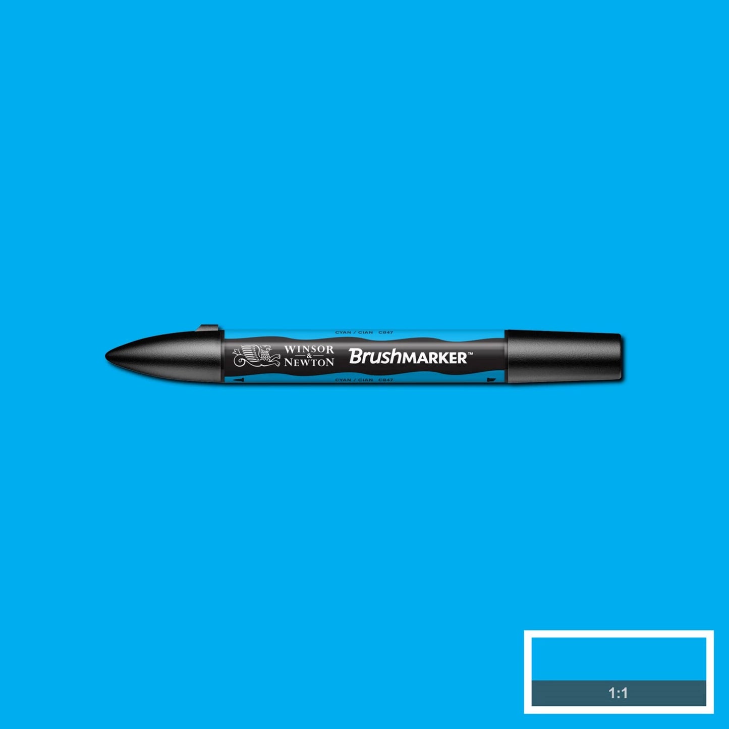 W&N PROMARKER BROSSE CYAN (C847)