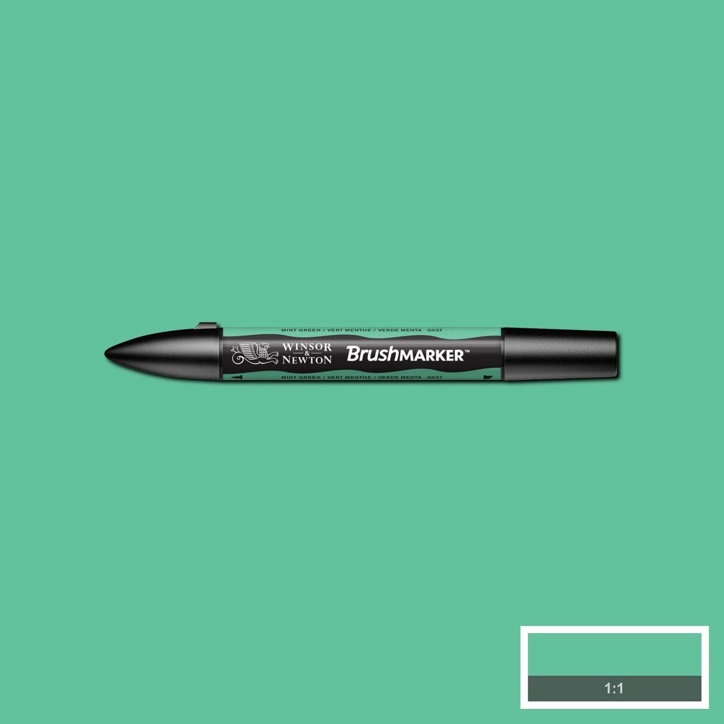 PINCEAU W&N PROMARKER VERT MENTHE (G637)