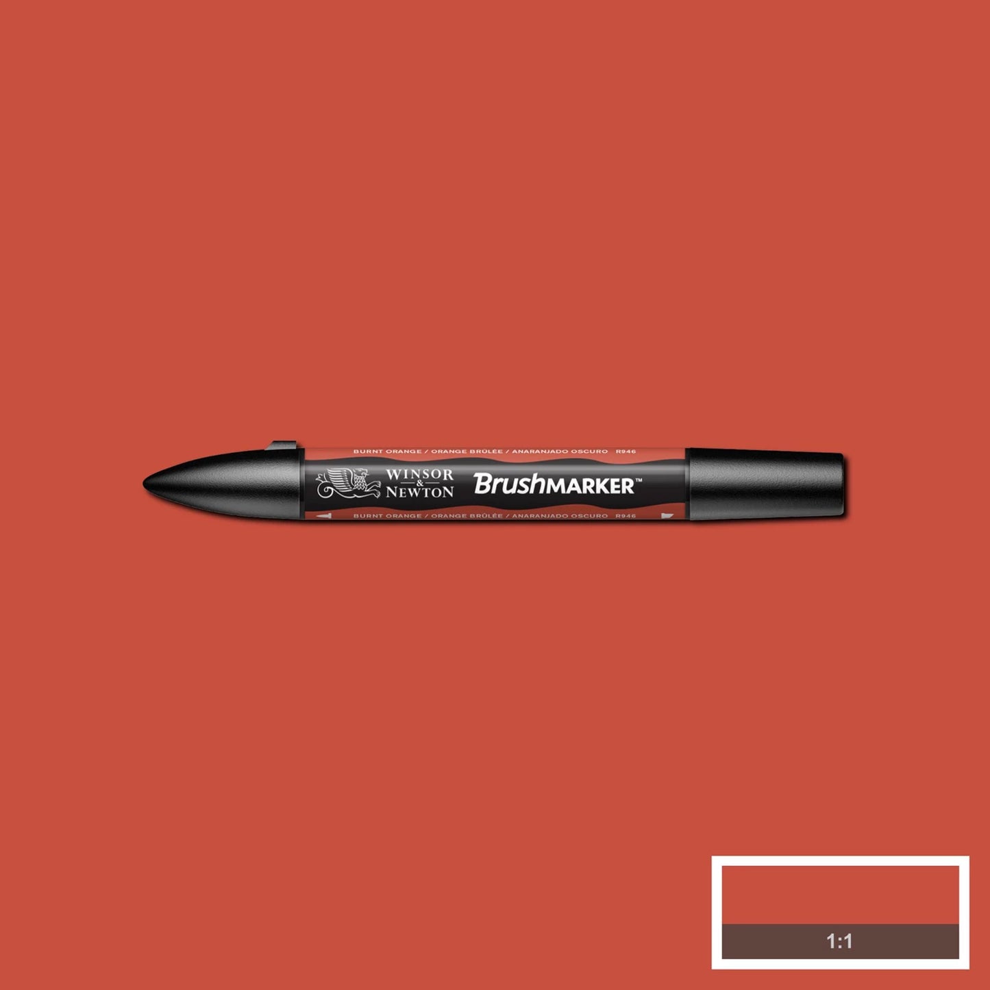 MARQUEUR PINCEAU W&N PROMARKER ORANGE BRÛLÉ (R946)