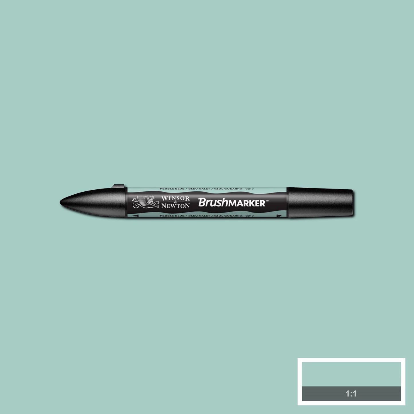 PINCEAU W&N PROMARKER PEPPELCONE BLUE (C217)