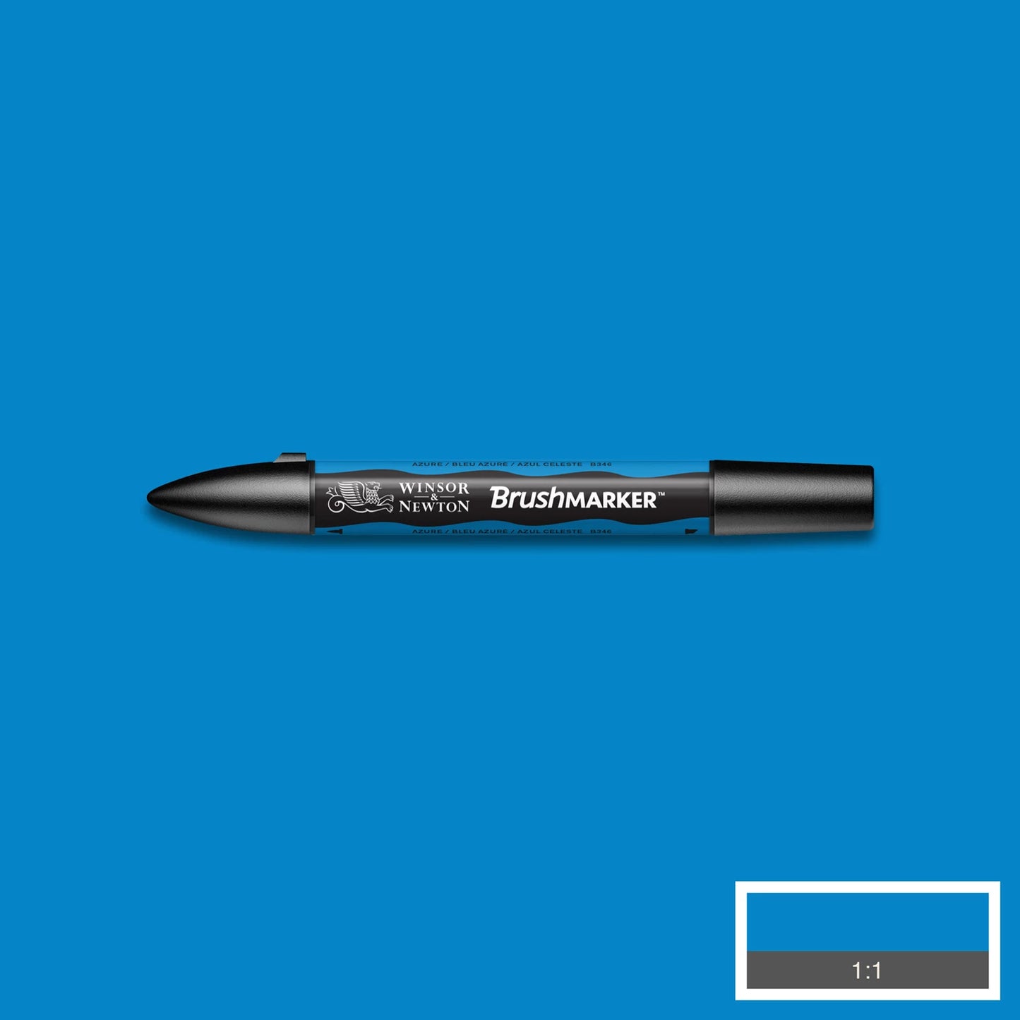 PINCEAU W&N PROMARKER BLEU AZUR (B346)