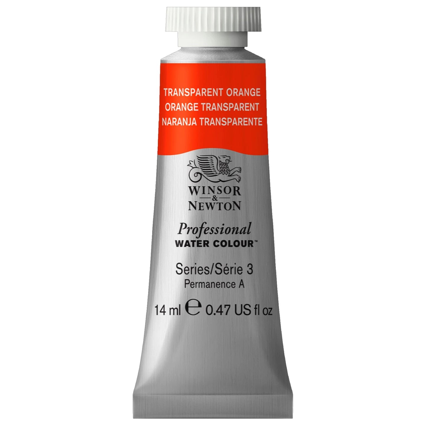W&N PROF. AQUARELLE TUBE 14ML ORANGE TRANSPARENT