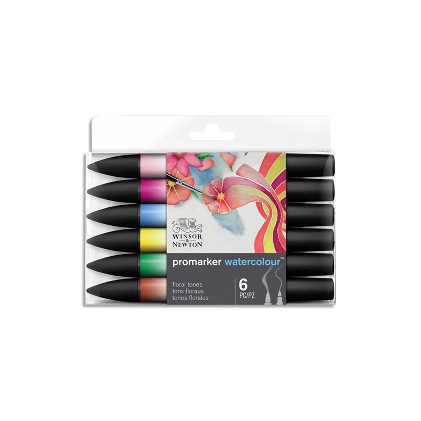W&N PROMARKER AQUARELL 6ER-SET FLORAL