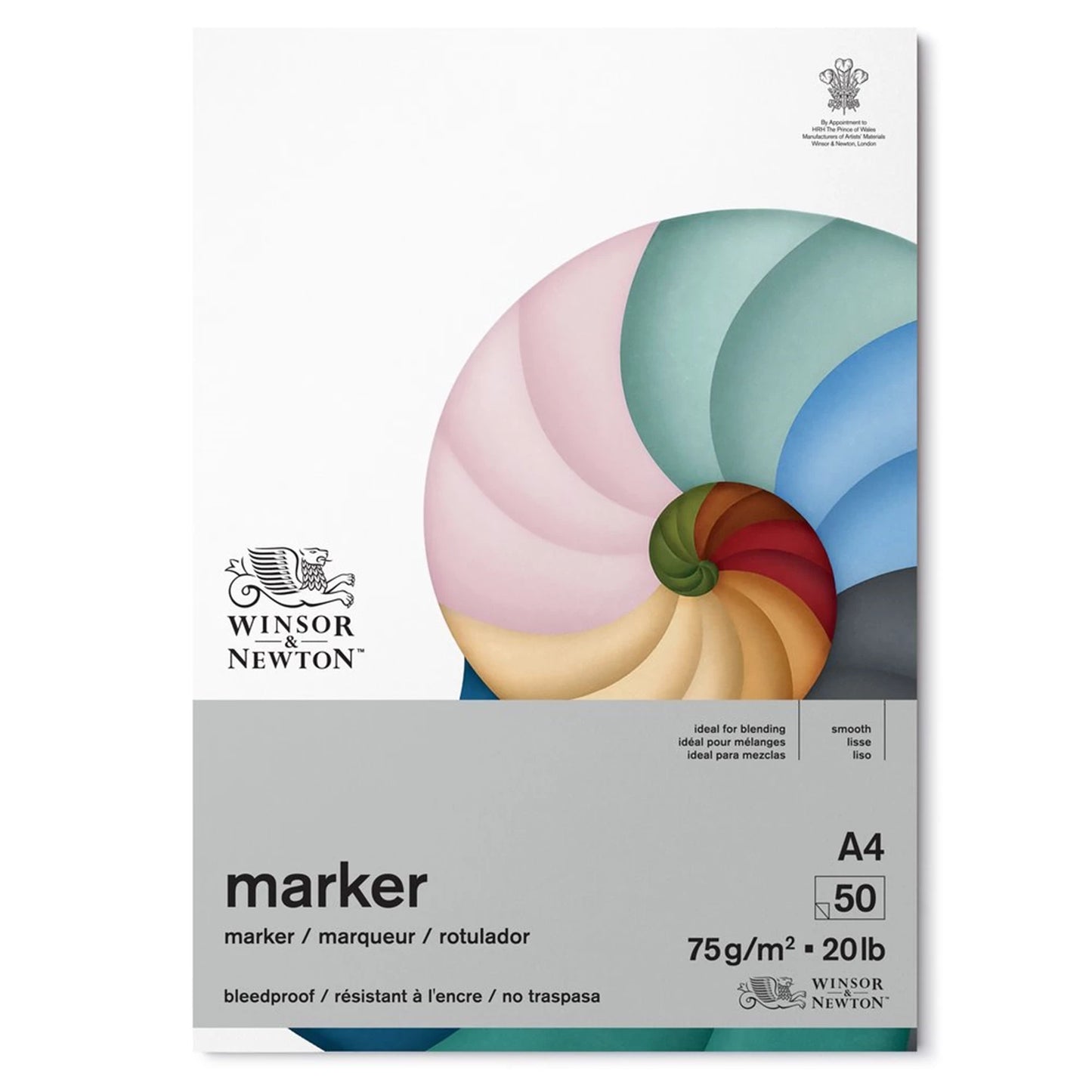 BLOC DE FEUILLES W&N ANTI-TRANSVERSAL A4 75 G 50 FEUILLES