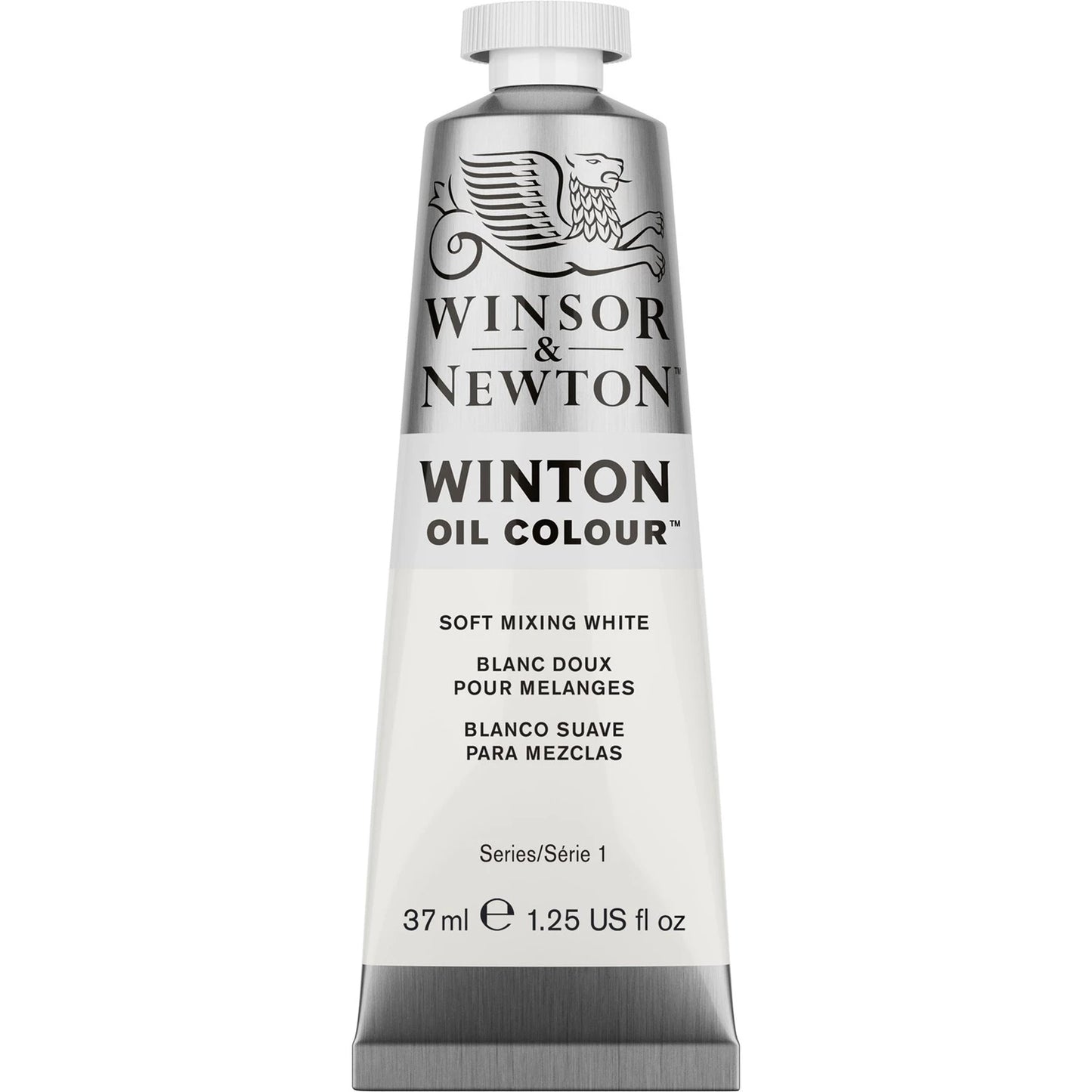 W&N PEINTURE À L'HUILE WINTON TUBE DE 37 ML BLANC DE MÉTAL SOUPLE