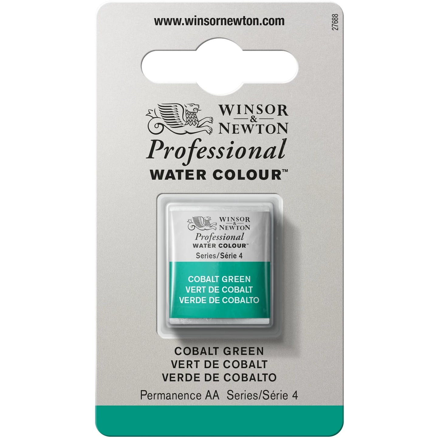 W&N PRO AQUARELLE 1/2 GODET VERT COBALT