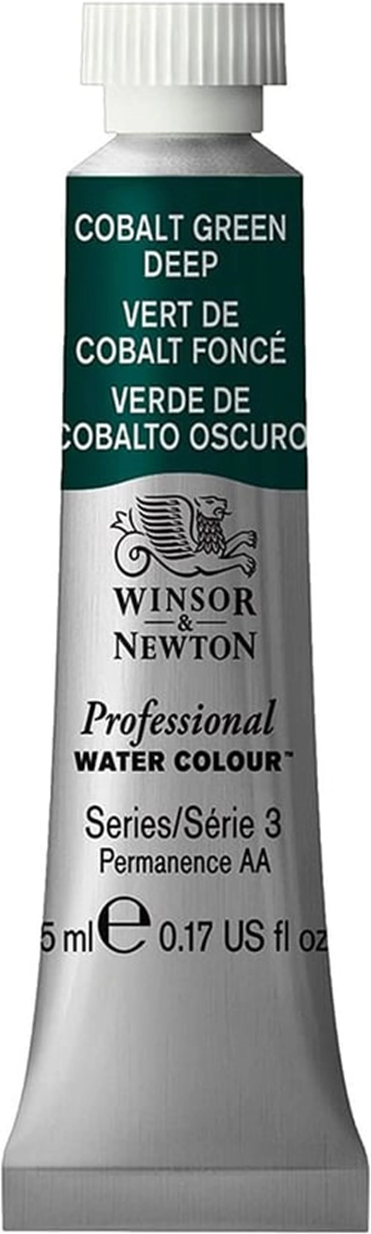 W&N PROF. AQUARELLFARBE TUBE 5ML KOBALTGRÜN DUNKEL