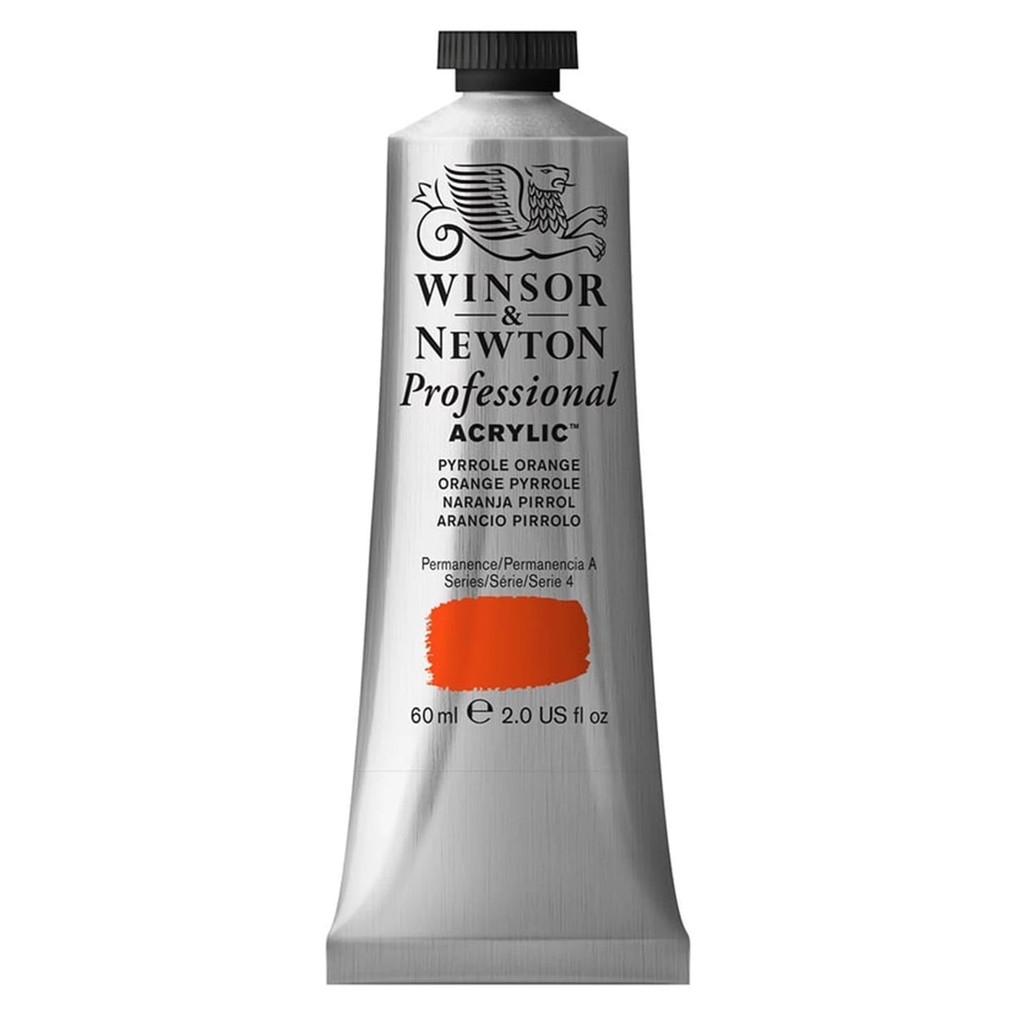 W&N PROF. PEINTURE ACRYLIQUE TUBE DE 60ML ORANGE PYROL