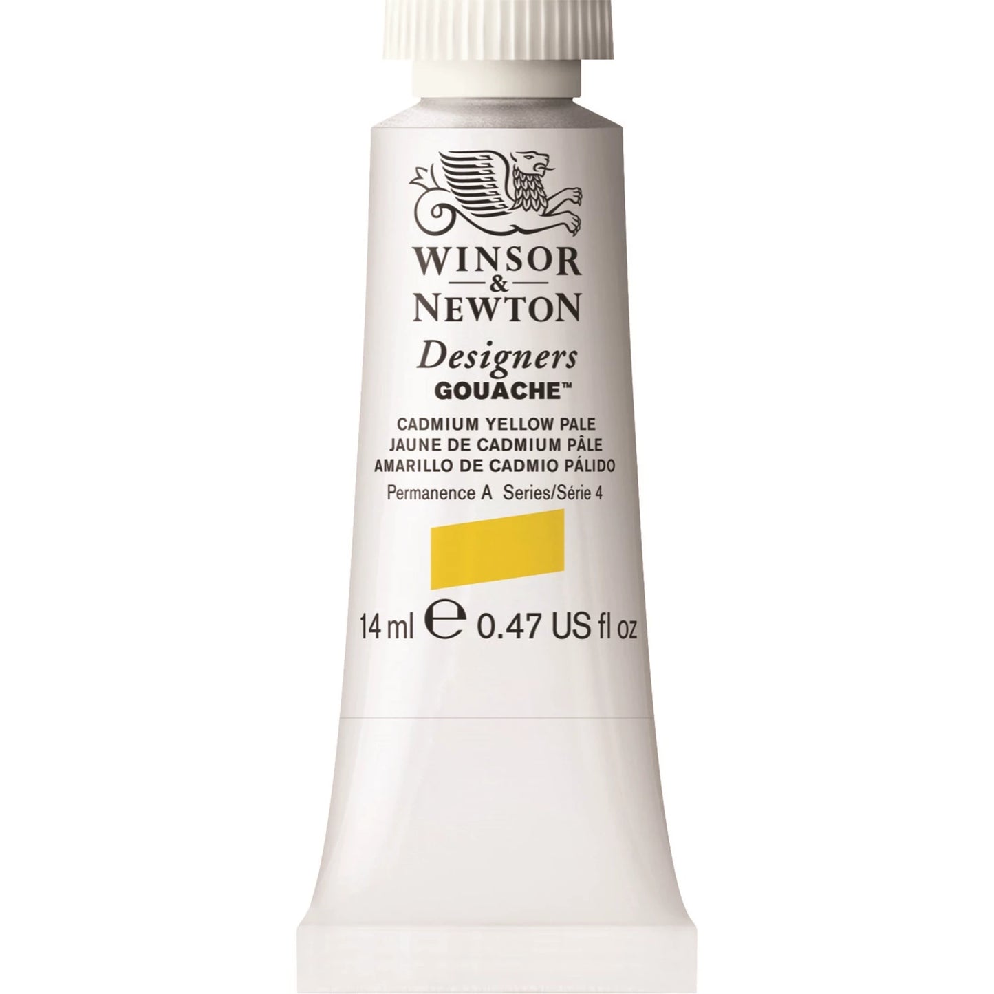 W&N DESIGNERS GOUACHE TUBE 14ML JAUNE CADMIUM CLAIR