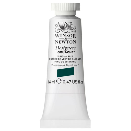 W&N DESIGNERS GOUACHE TUBE DE 14 ML COULEUR VIRIDIAN