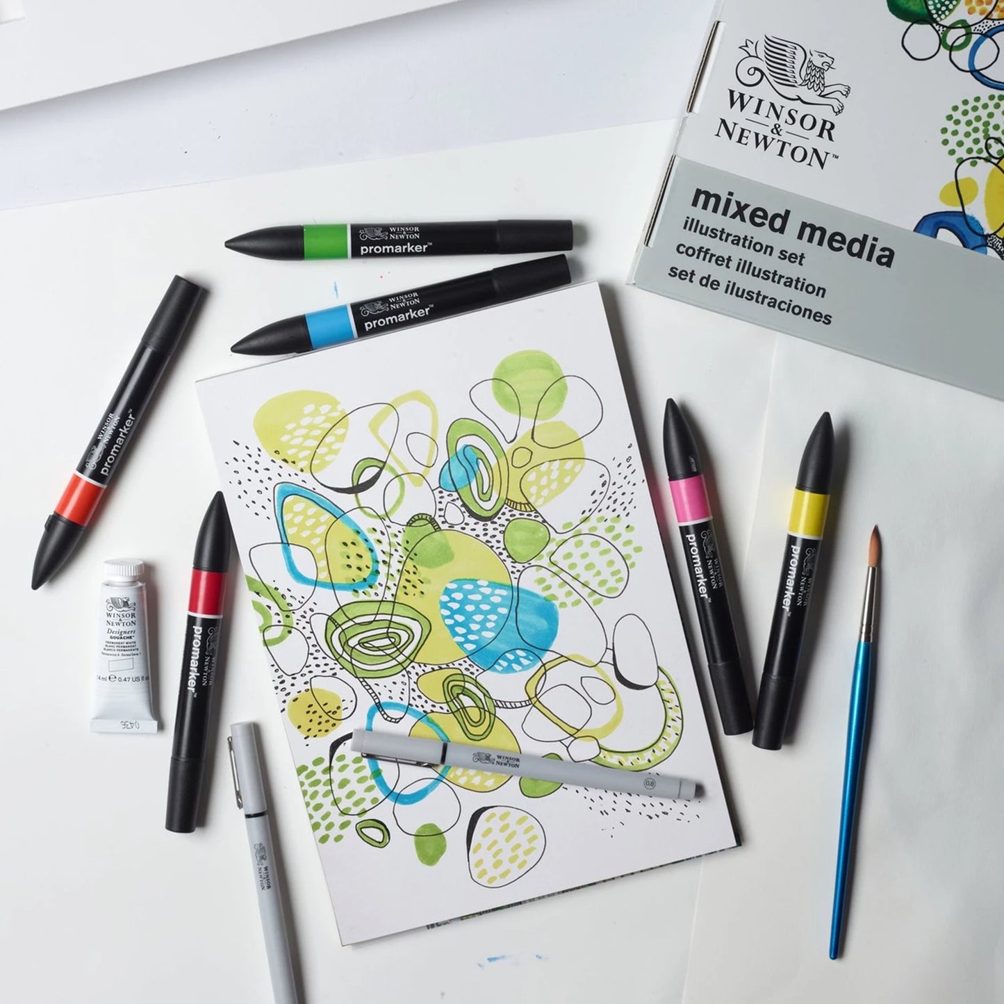 COFFRET MULTI-MÉDIAS W&N - ILLUSTRATION