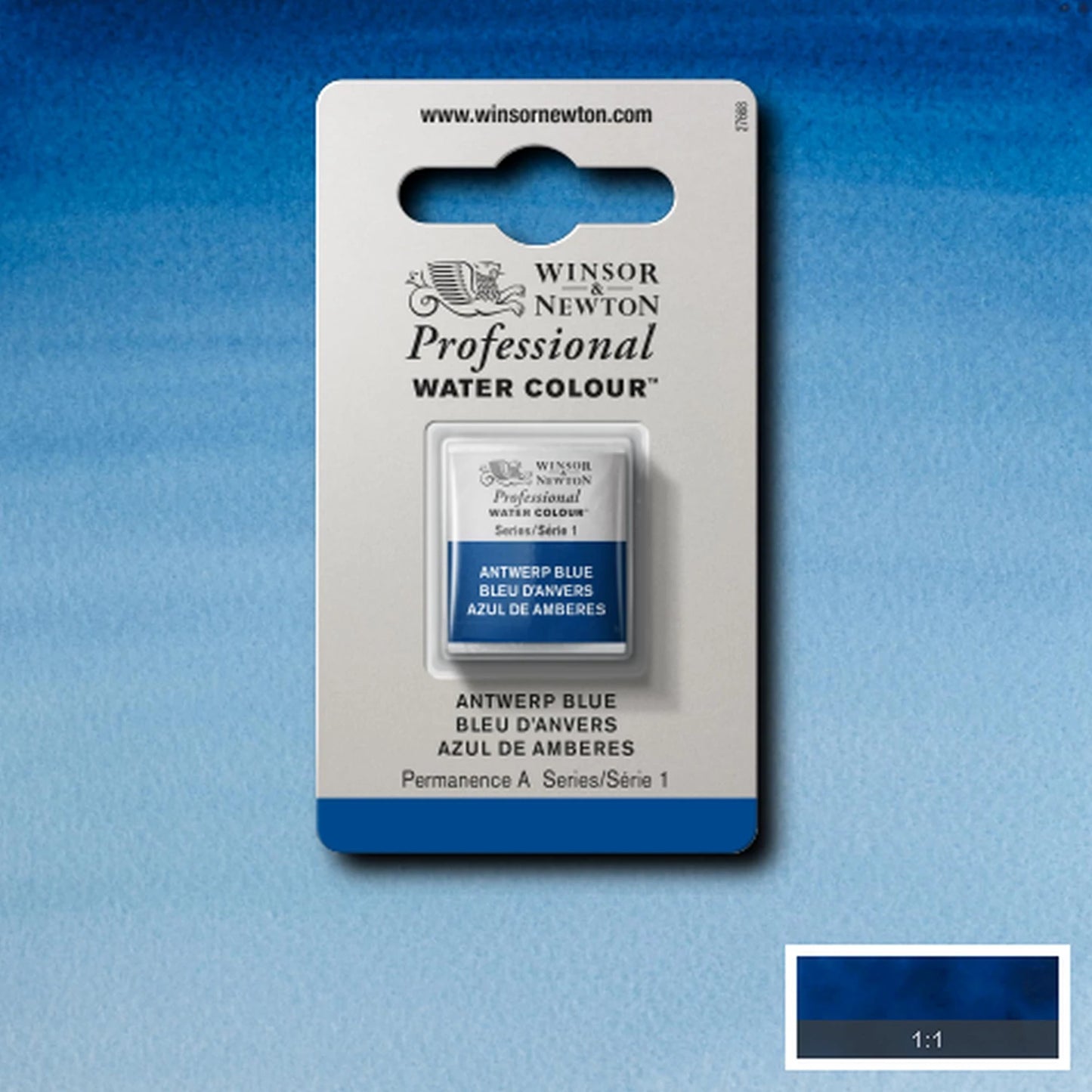 W&N PROF. AQUARELLE 1/2 GODET BLEU ANVERS