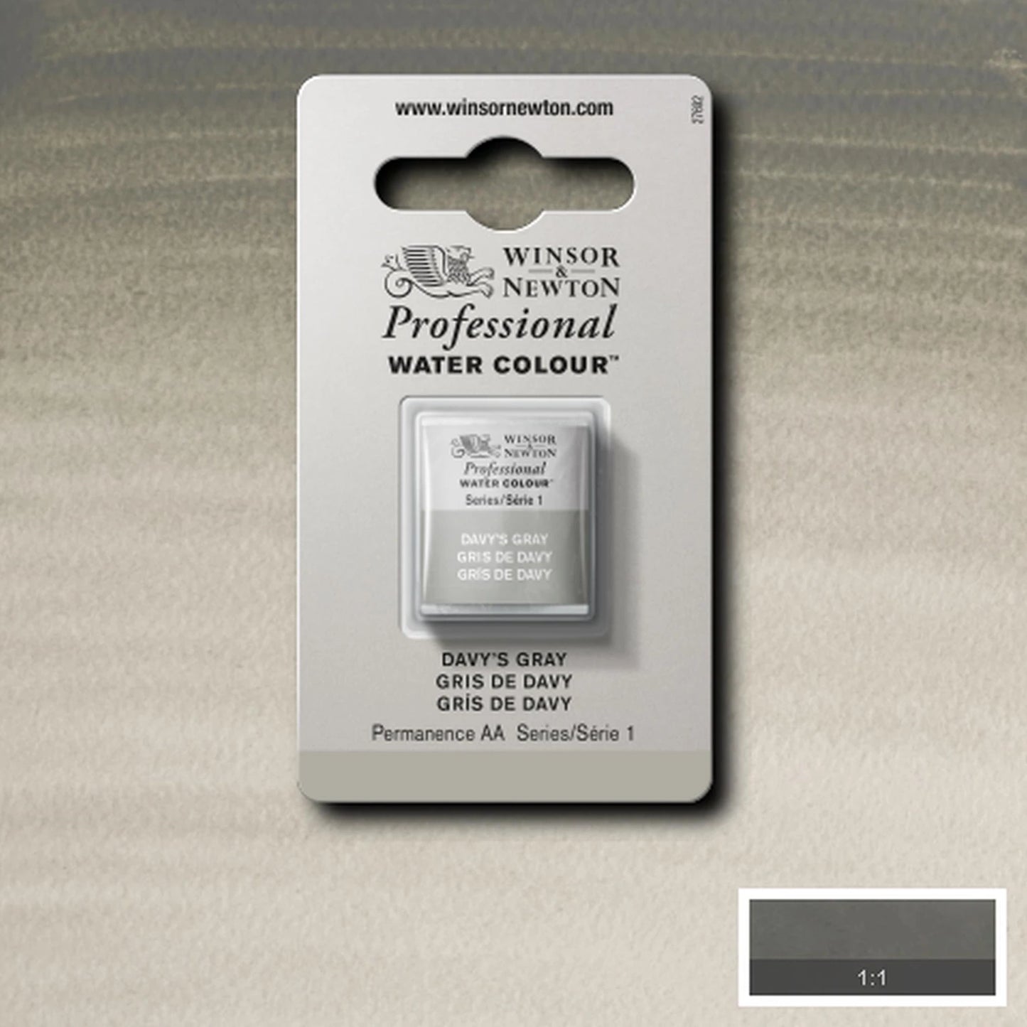 AQUARELLE PRO. W&N 1/2 GODET GRIS DE DAVY