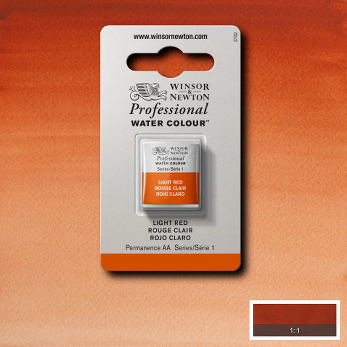 W&N PROF. ACQUERELLO 1/2 CIOTOLA ROSSO CHIARO
