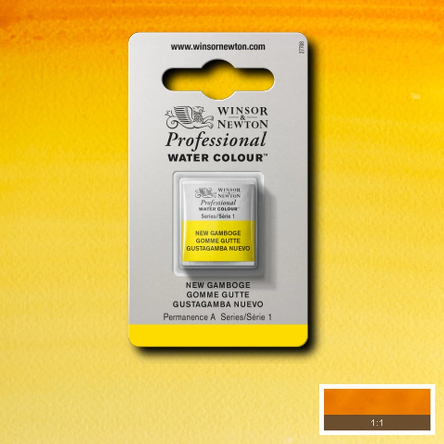 W&N AQUARELLE PROF. 1/2 GODET GOMME-GUTTE NEUVE