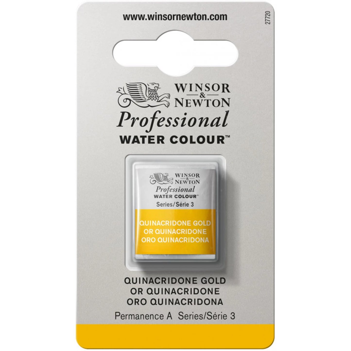 W&N AQUARELLE PROF. 1/2 GODET OR PROFOND TRANSP.