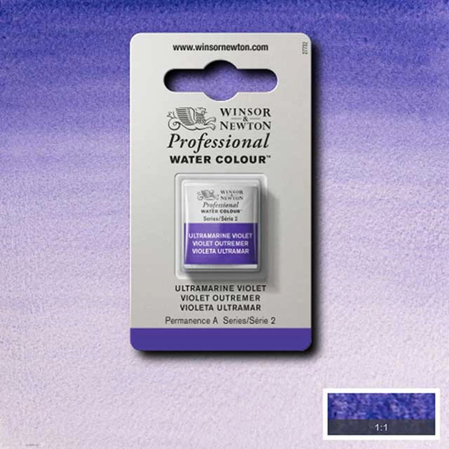 W&N AQUARELLE PROF. 1/2 GODET VIOLET OUTREMER