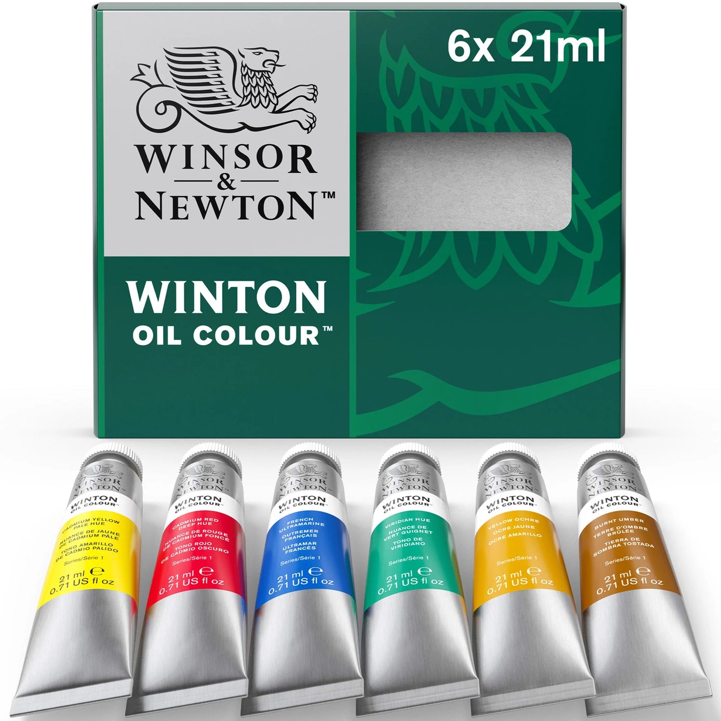 SET DE PEINTURE À L'HUILE W&N WINTON 6 TUBES DE 21 ML