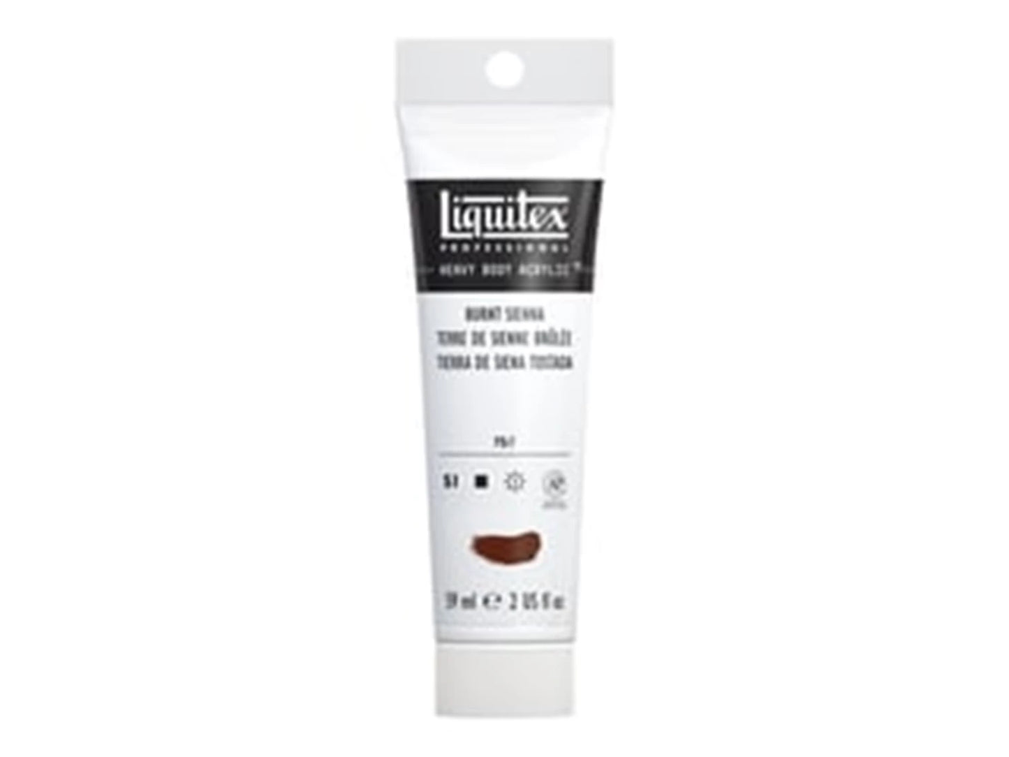 LQX PEINTURE ACRYLIQUE ÉPAISSE TUBE DE 59 ML TERRE DE SIENNE