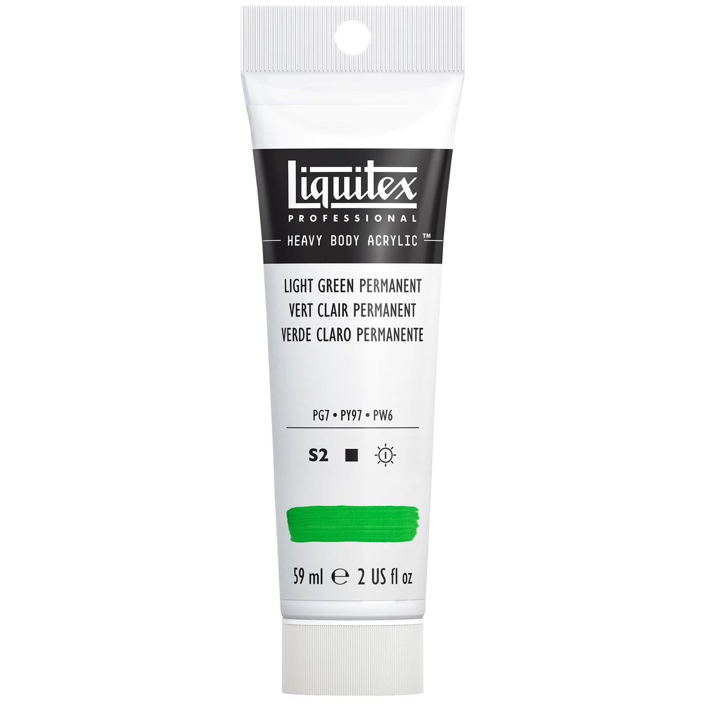 LQX PROF. PEINTURE ACRYLIQUE ÉPAISSE TUBE 59 ML VERT CLAIR PERMANENT