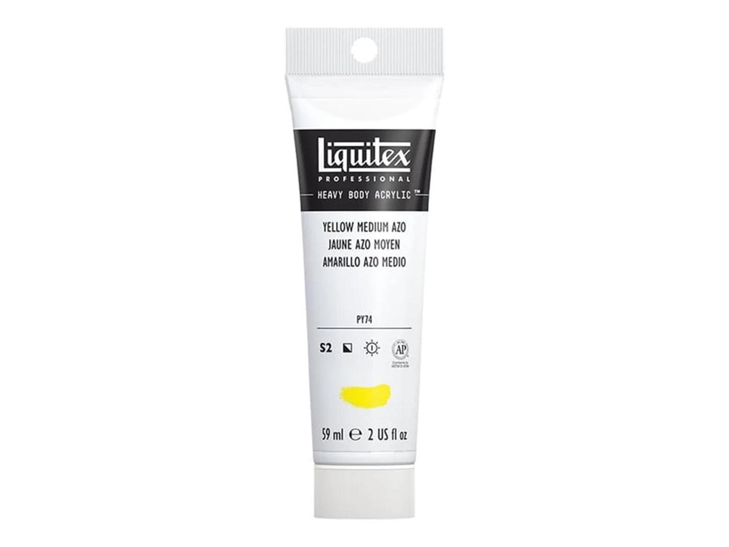 LQX PROF. VERNIS ACRYLIQUE LOURD TUBE DE 59 ML JAUNE MOYEN AZO