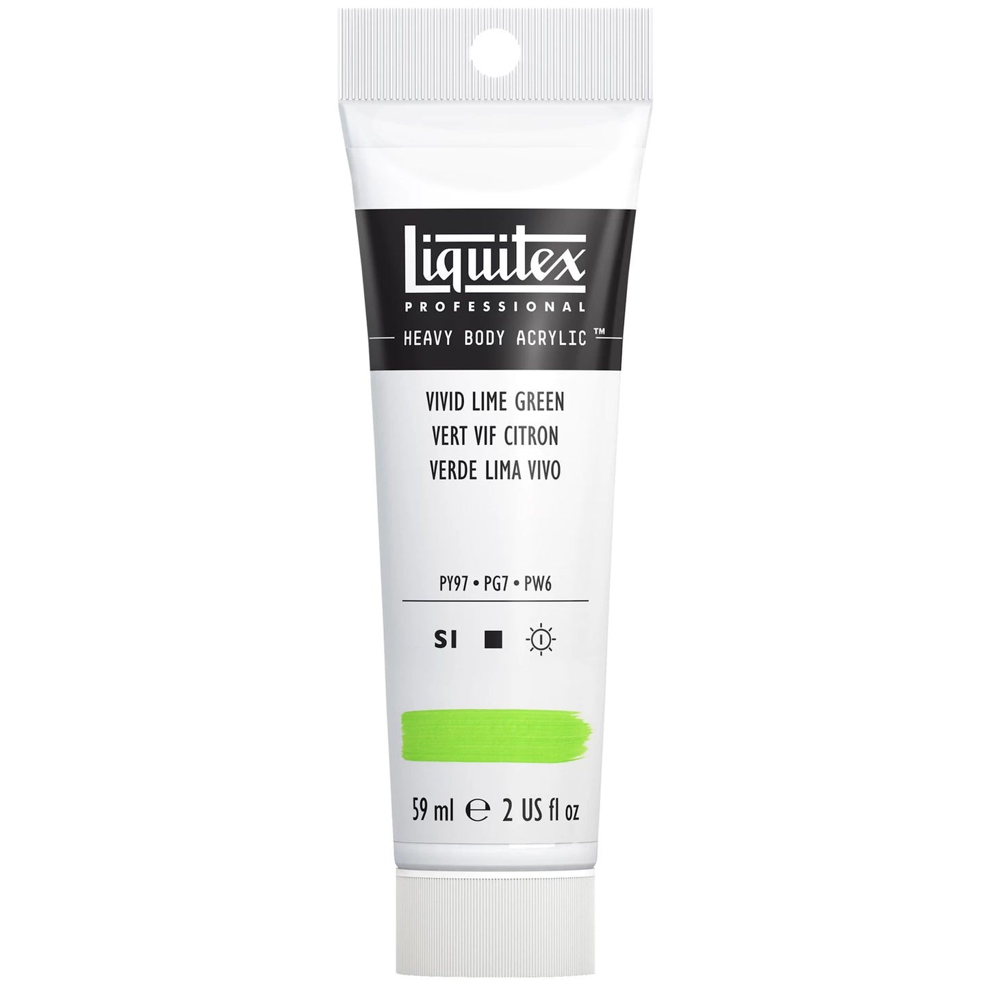 LQX PROF. PEINTURE ACRYLIQUE HAUTE VISCOSITÉ TUBE 59 ML VERT CITRON LEBHA