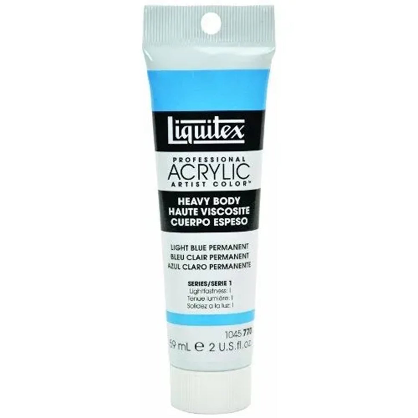 LQX PEINTURE ACRYLIQUE ÉPAISSE EN TUBE DE 59 ML BLEU CLAIR PERMANENT