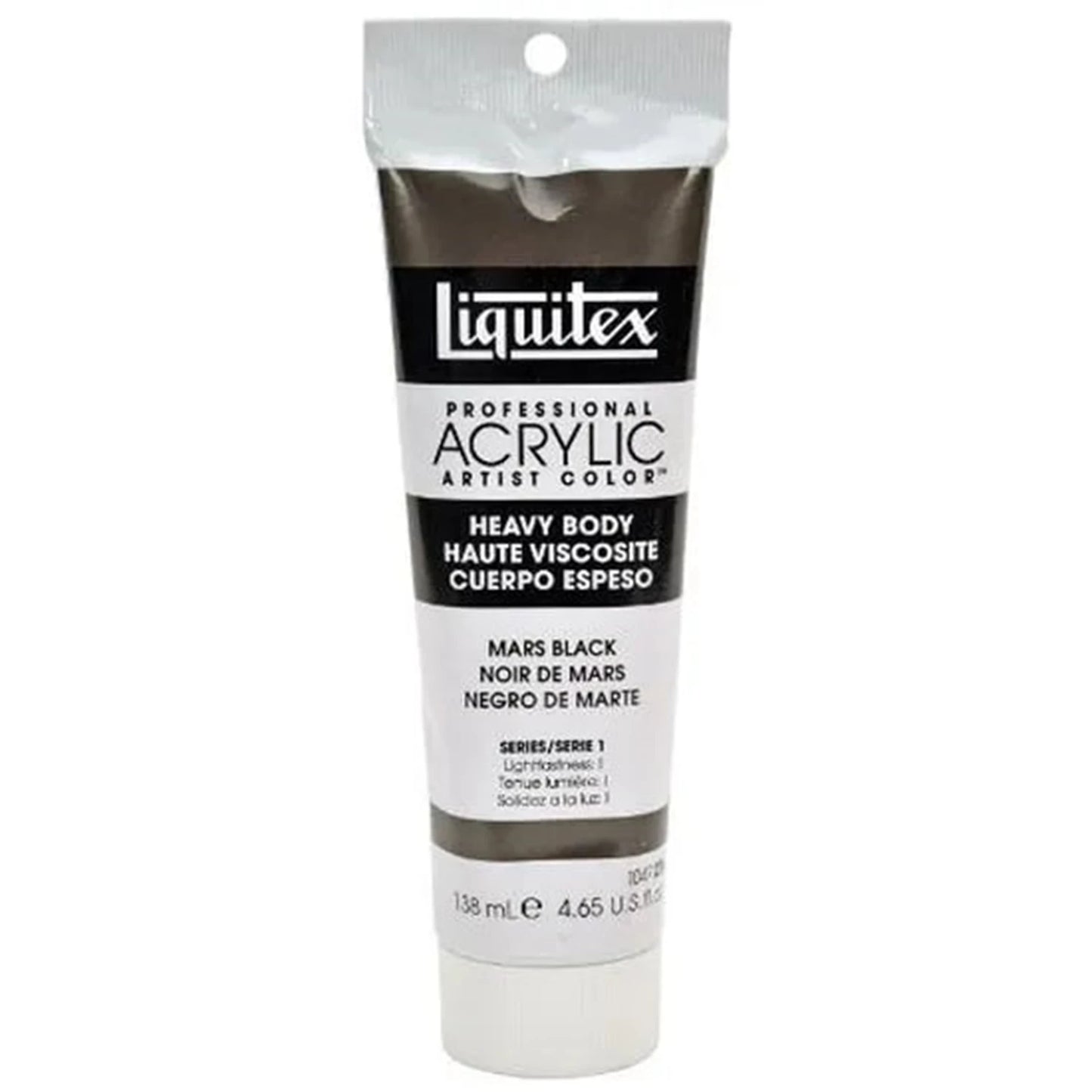 LQX PROF. PEINTURE ACRYLIQUE HAUTE VISCOSITÉ TUBE 138 ML NOIR MARS